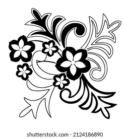 Patterned curls close-up on a white background. Fragments of vector graphics. Material for creating jewelry and seamless designs.