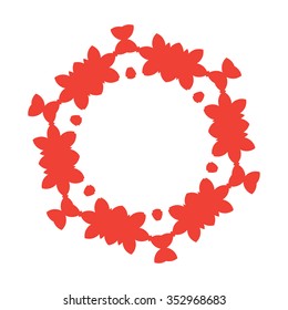 Patterned design element,Decorative elements.Circled element for design.