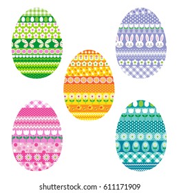 patterned easter eggs