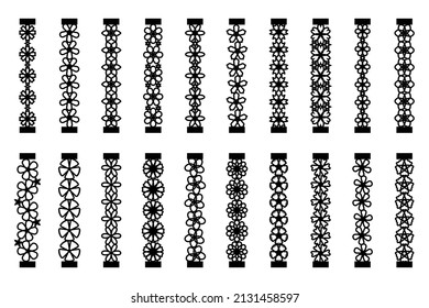 Patterned Floral Bracelet Template for Cutting Machine and Jewelry Making