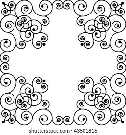 Patterned frame like cross