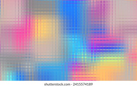 Patterned Glass Texture Illustrations. Glare effect. Abstract surface for design prints. Frosted Glass Background. Vector illustration