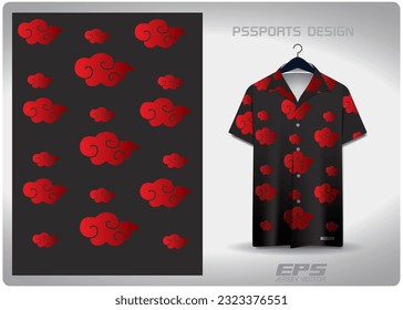 Patterned Hawaiian shirt vector background image For making backgrounds for aloha shirt wallpaper or various backdrops.