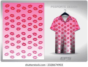 Patterned Hawaiian shirt vector background image For making backgrounds for aloha shirt wallpaper or various backdrops.