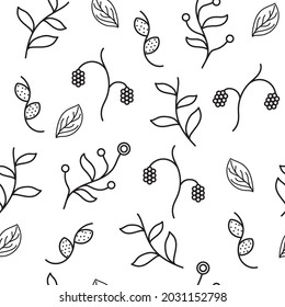 Ilustración con patrones de hojas y ramitas de monstera en blanco y negro sobre un fondo de color