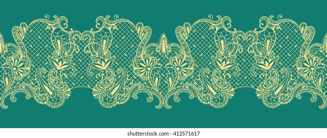 Patterned lace flower elegant ornament