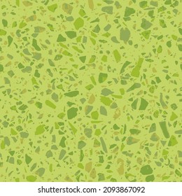 Patterned mosaics stone floors and terrazzo tiles. Different colored chips from stone, glass, marble and granite. Kitchen and bathtubs surfaces print. Seamless pattern in vibrant colors.