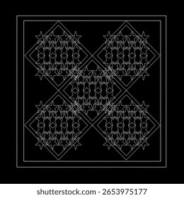 modelado, velho, mínimo, linha, quadro, fundo, arte, tecelagem, fio, grunge, tecido, estilo, moda, ornamento, roupas, elemento, clássico, cinza, repetir, em todo, ilustração, textura, papel de parede