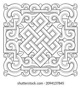 Möblierte Ziergegenstände für die Dekoration. Dieses Bild eignet sich für Grafikdesign, Elemente, Muster, Ornamente, Werbung, Webdesign, Benutzeroberfläche, Druck und Hintergrund.
