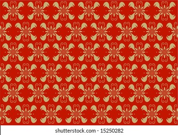 patterned palms - vector