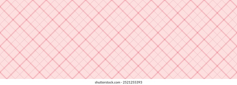 Patterned pattern tartan textile, wide fabric seamless check. Image texture plaid vector background in misty rose and red colors palette.