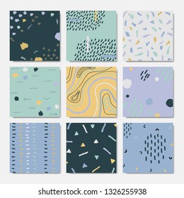 Patterned playful design backgrounds vector