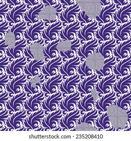 Patterned texture of the curls in the form of square tiles
