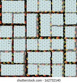 patterned texture in the form of square tiles