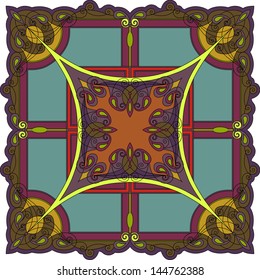 patterned tiles. oriental vector pattern