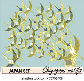 Patterned traditional japanese decorative motif - eps8 file