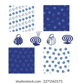 Patterned with traditional Japanese mosquito-repellent incense,