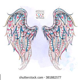 Patterned wings the grunge