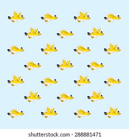 pattern.flight of the chick.vector
