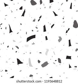 Patterno terrazzo-style. Geometric abstract shapes. Vector eps 10