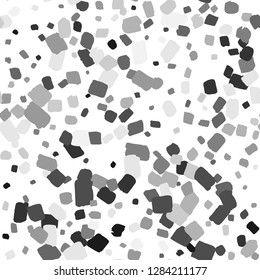 Patterno terrazzo-style. Geometric abstract shapes. Vector hand drawn pattern grey collor, eps 10