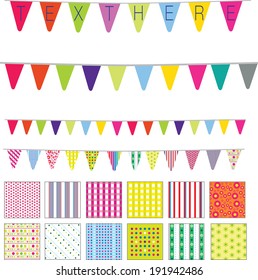 motivos y carteles de estilo retro lindo, manchas, rayas y motivos florales
