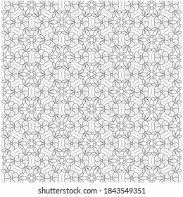 Patterns black and white illustration for coloring 