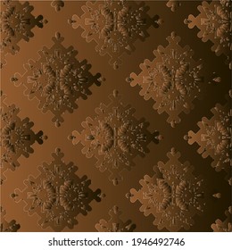 Patterns with black-and-brown-and-white gradient Abstract background. 