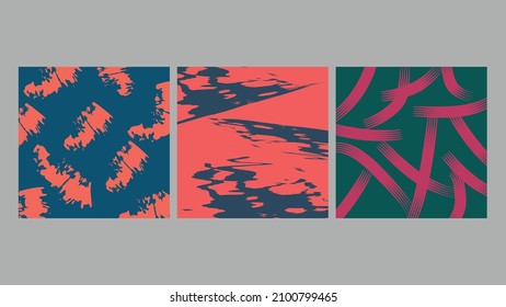 Patterns of blue orange red and green colors