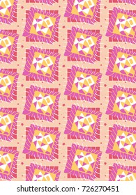Patterns of bright pink geometry in modern style.