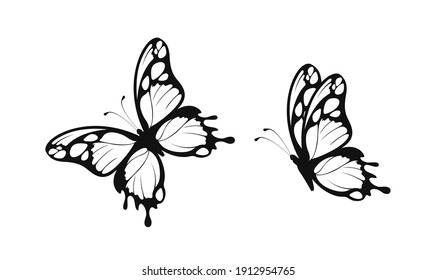 Butterfly Tattoo HighRes Vector Graphic  Getty Images
