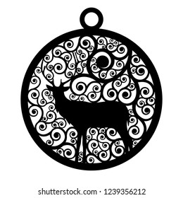 patterns of christmas balls for laser cutting