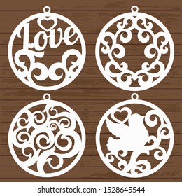 patterns of christmas balls for laser cutting