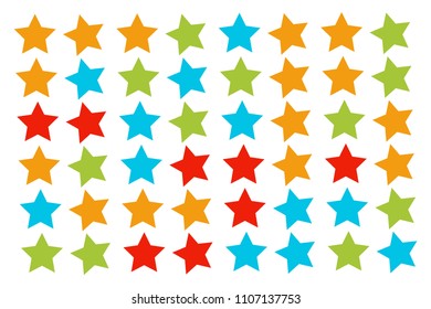 patterns colorful stars. Pattern of multi-colored vector illustration