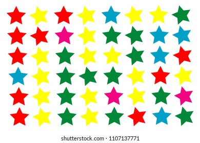 patterns colorful stars. Pattern of multi-colored vector illustration