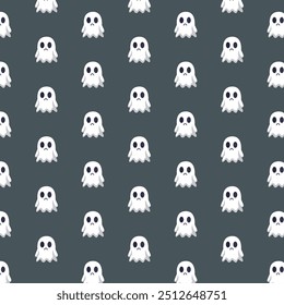 Padrões com Fantasmas Bonitos. Padrão do Helloween. 