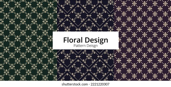 Patterns design floral ornaments pattern background 