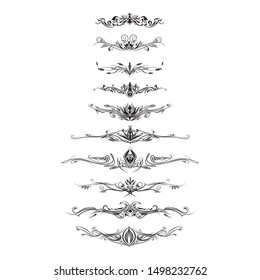 Patterns of designs tribal tattoo set. Fully editable EPS 10 vector illustration.