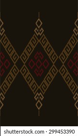 Patterns designs.Tribal style with dark brown.