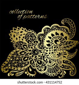 Patterns drawn vector. Print for cards, posters or clothing. The image for the cover of a notebook or journal. Tattoo.