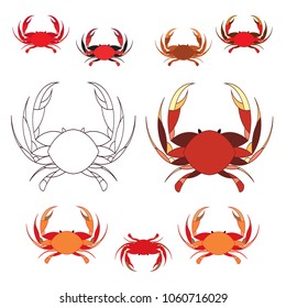  Patterns and elements for registration crabs.