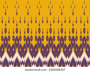 Patterns ethnic oriental iKat pattern traditional design for background backdrop carpet wallpaper clothing batik fabric tribal textile vector illustration ikat print embroidery style for home decorate