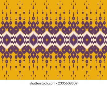 Patterns ethnic oriental iKat pattern traditional design for background backdrop carpet wallpaper clothing batik fabric tribal textile vector illustration ikat print embroidery style for home decorate