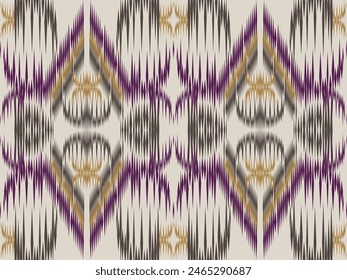 Patrones étnico oriental patrón de iKat diseño tradicional para el telón de fondo alfombra de Fondo de pantalla de la ropa de tela de batik Ilustración vectorial textil tribal ikat imprimir estilo de bordado para decoraciones 