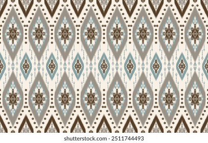 Patterns ethnic oriental iKat pattern traditional design for background backdrop carpet wallpaper clothing batik fabric tribal textile vector illustration ikat print embroidery style for  decorations 