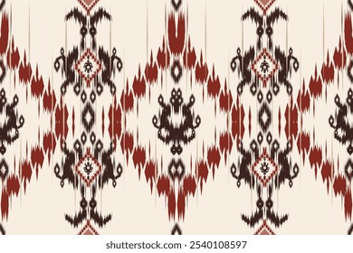 Patterns ethnic oriental iKat pattern traditional design for background backdrop carpet wallpaper clothing batik fabric tribal textile vector illustration ikat print embroidery style for  decorations 