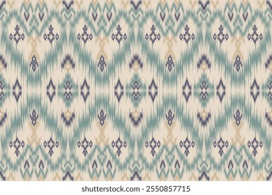 Patterns ethnic oriental iKat pattern traditional design for background backdrop carpet wallpaper clothing batik fabric tribal textile vector illustration ikat print embroidery style for  decorations 