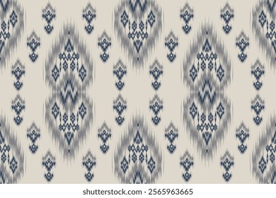 Patterns ethnic oriental iKat pattern traditional design for background backdrop carpet wallpaper clothing batik fabric tribal textile vector illustration ikat print embroidery style for  decorations 