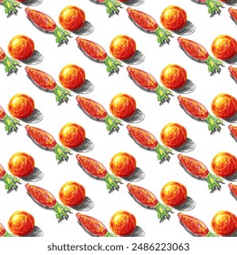 Patrones para tela y azulejos de cerámica dibujado a mano patrón de fruta de fondo