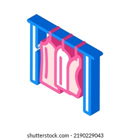 patterns fabric production isometric icon vector. patterns fabric production sign. isolated symbol illustration